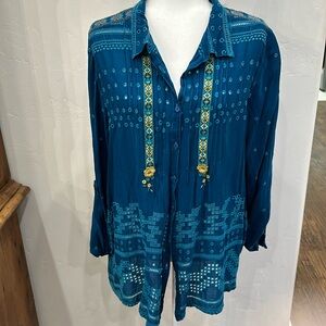 Johnny Was embroidered top
